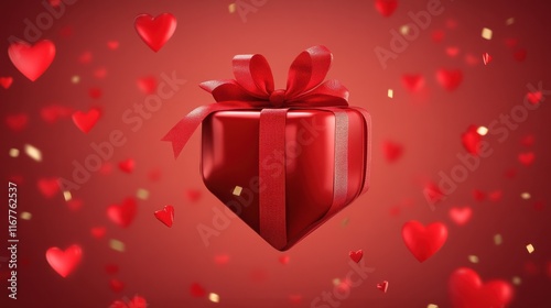 Happy Valentine Day. Love, heart, gift. Romantic days. Cartoon Vector illustration.