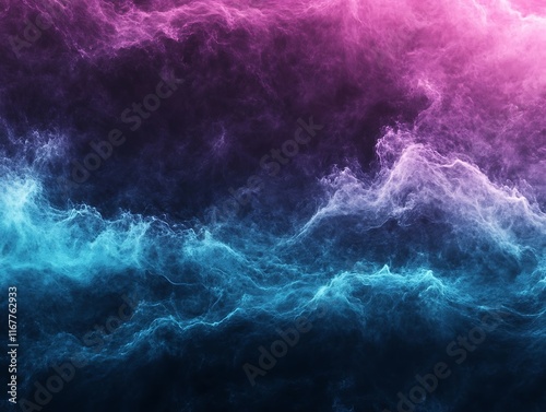 purple, blue, and teal gradient light swirls on a dark grainy backdrop 