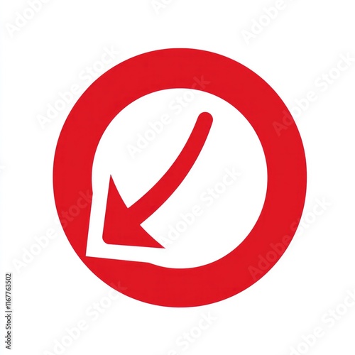 Free Download Vibrant Red Arrow Icon Indicating Clockwise Motion; Symbol of Refresh and Reload - GFXLoad