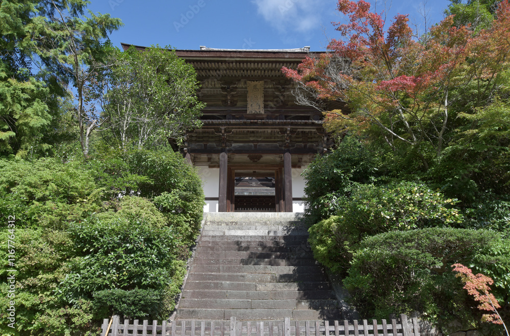 Obraz premium 円成寺 楼門 奈良市忍辱山町