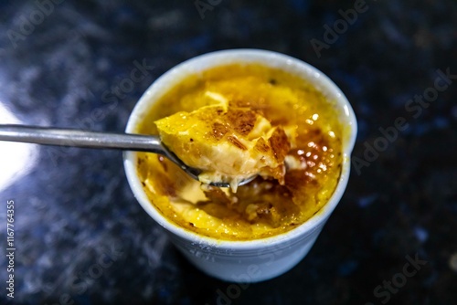 Fotografie Crème brûlée, creme brule