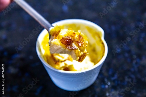 Fotografie Crème brûlée, creme brule