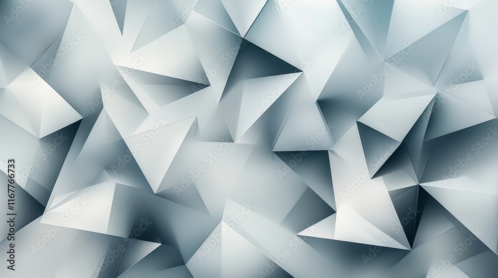 Abstract geometric triangle pattern with light gray color tones. Abstract geometric triangle pattern with light gray color tones.