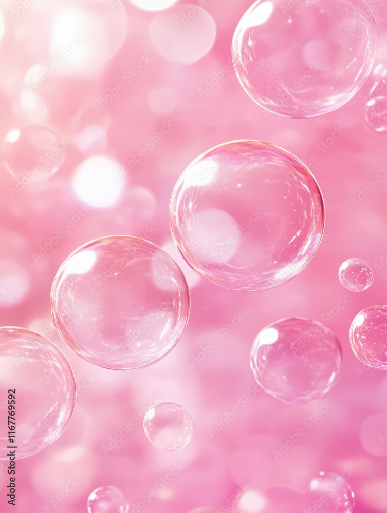 Dreamy Pink Bubble Backdrop with Soft Round Forms in a Candy Floss Aesthetic for a Gentle Atmosphere Dreamy Pink Bubble Backdrop with Soft Round Forms in a Candy Floss Aesthetic for a Gentle Atmosphere