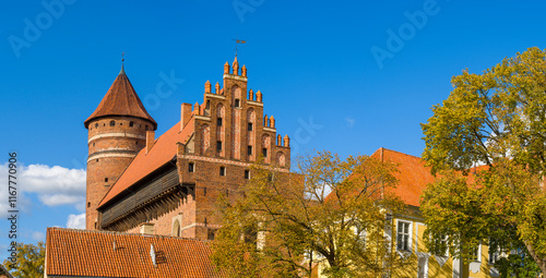 Fototapeta Naklejka Na Ścianę i Meble -  Zamek w Olsztynie 2024