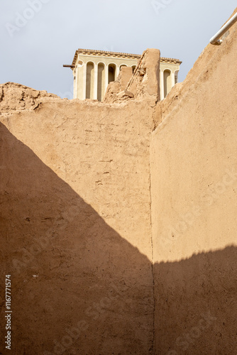 wind catcher in persia iranian architecture ancient air conditioning for the desert   photo