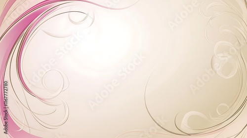 Wallpaper Mural Abstract Beige and Pink Swirling Design Background Torontodigital.ca