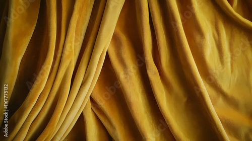 Yellow draped velour as a luxurious and elegant background, yellow, draped, velour, fabric, texture, soft, luxurious, elegant, vibrant. Velour. Illustration