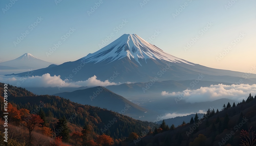view of Mount Fuji view of Mount Fuji