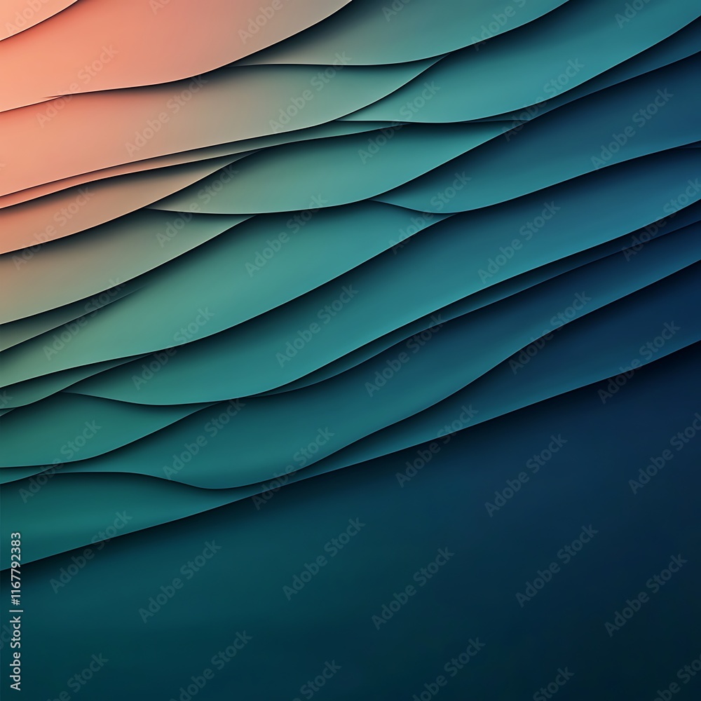 Obraz premium Clean gradient business background with subtle tech shapes, 