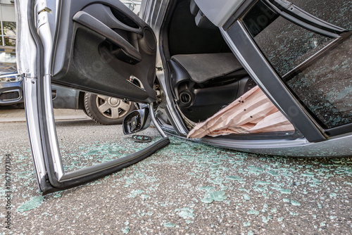 Quadro em tela overturned_car