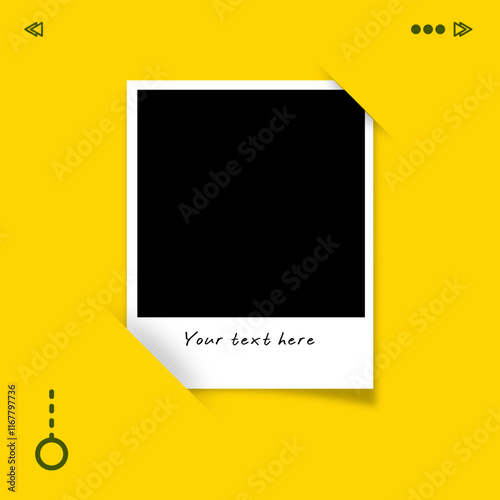 photo frames on yellow