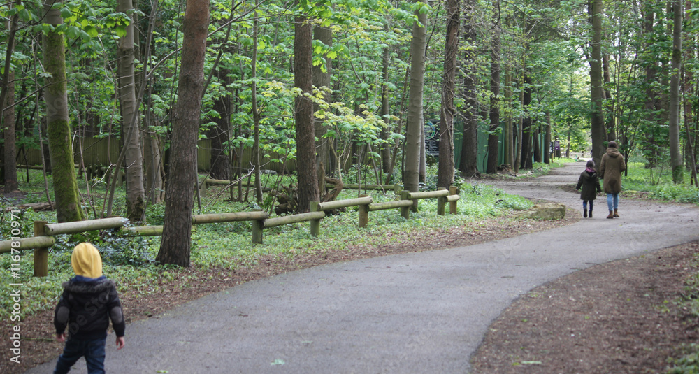 Fototapeta premium Elveden, Norfolk, United Kingdom, April 18, 2024. Views from Elveden