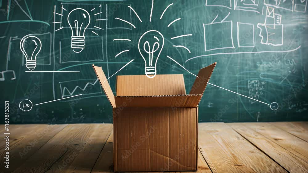 Think outside the box for startup education. Ai Generated