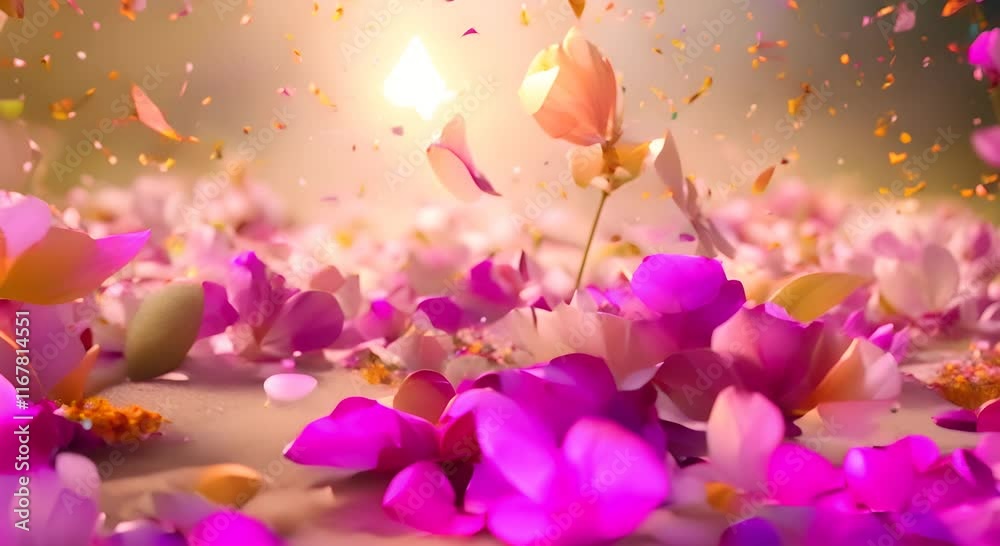 The perfect start to spring these flower petal explosions bring joy happiness and color to this joyful seasonal celebration 4K