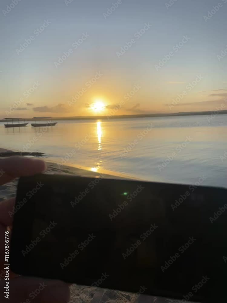 sunset over the sea