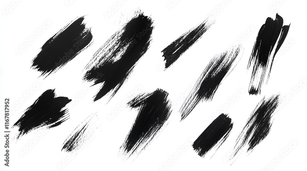 dark scribbles isolated on white dark scribbles isolated on white