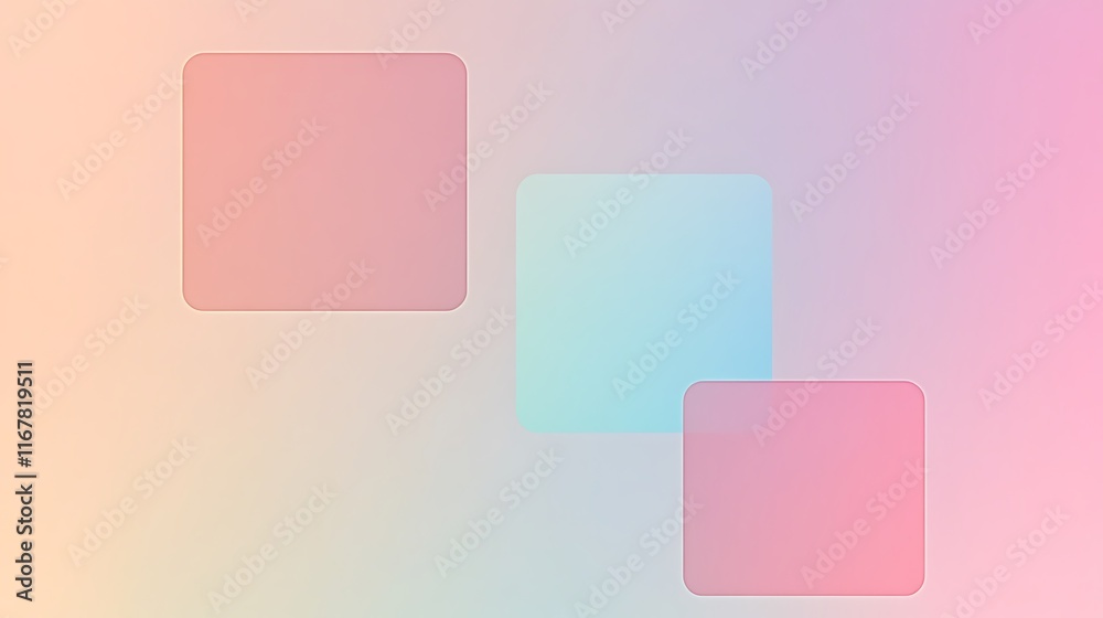 Pastel Pink and Blue Square Abstract Design Pastel Pink and Blue Square Abstract Design