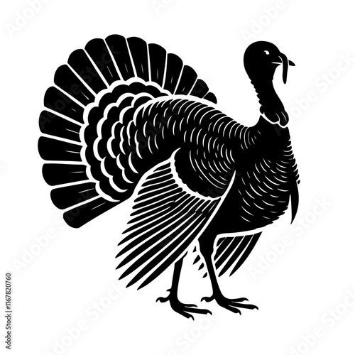 vector turkey silhouette drawing artwork photo