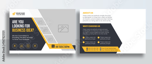 Corporate Postcard or Eddm postcard design template, Corporate Business Postcard Template Design, Simple and Clean Modern Minimal Postcard Template, Business Postcard Layout
