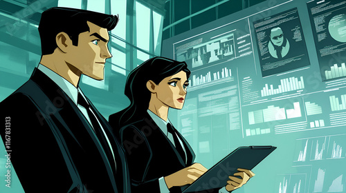 work and business business people talking