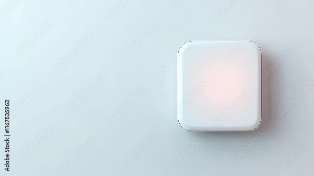 Artificial Intelligence Chatbot Concept. A modern light switch on a minimalist wall with a soft glow. Artificial Intelligence Chatbot Concept. A modern light switch on a minimalist wall with a soft glow.