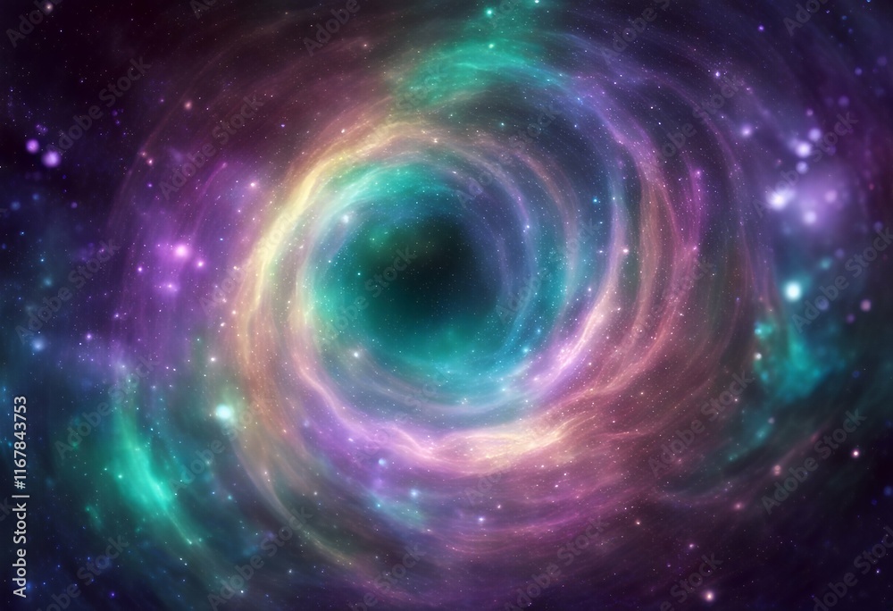 psychedelic hues green dreamlike purple space swirling blue stars sparkling psychedelic hues green dreamlike purple space swirling blue stars sparkling