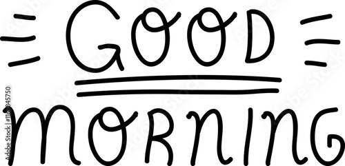 Good Morning Handdrawn Lettering