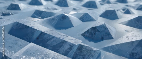 Blue opaque frosty surface with geometric patterns,  blue,  geometric,  opaque
