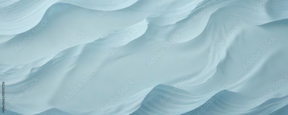 Obraz premium Marine seamless pattern featuring stylized wavy lines and subtle gradient effects on light blue background, marine, subtle, textured