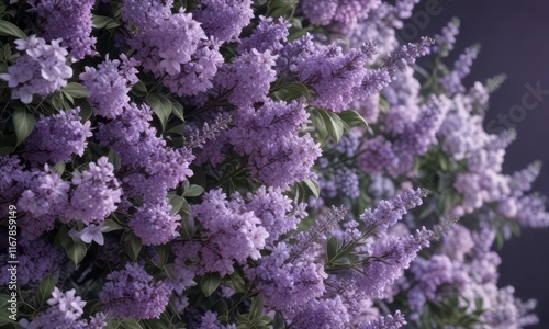 Intricate lilac and lavender floral design on a large scale ,  floral pattern,  floral design,  botanical print wallpaper