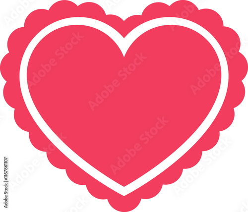 Scalloped Heart