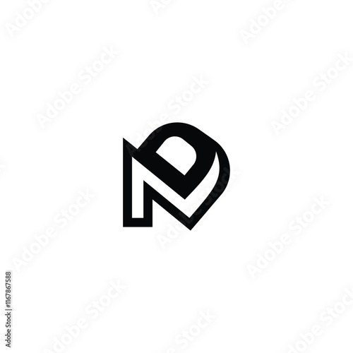 Minimalist ND DN Monogram Icon Logo for Timeless Branding