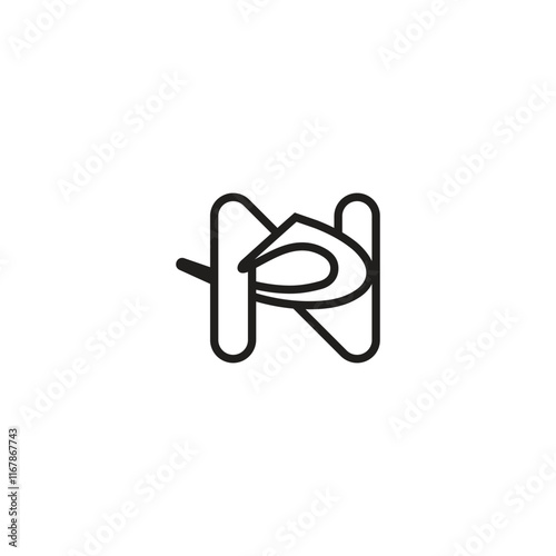 Professional Initial Monogram Logo of ND and DN Letters photo