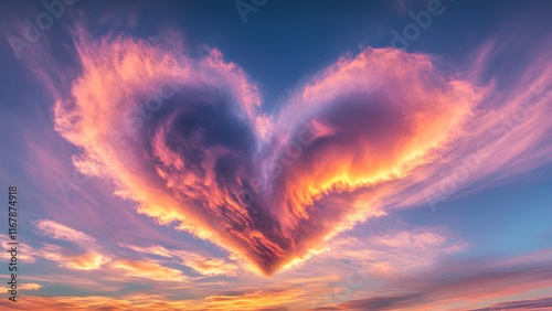 Heart-Shaped Sunset Clouds: A Stunning Natural Sky Phenomenon