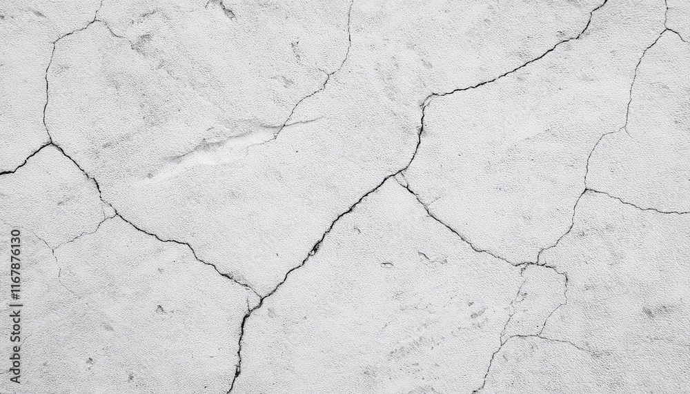 Obraz premium Cracked Plaster Wall Texture: A Monochrome Study of Decay and Age