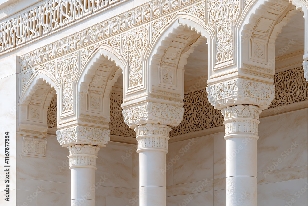 Exquisite Architectural Detail of a Mosque Exquisite Architectural Detail of a Mosque