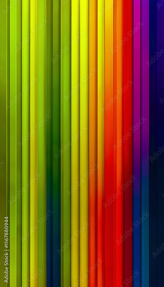 Obraz premium Vibrant and Colorful Abstract Striped Wallpaper Featuring Bold Contrasting Shades and Dynamic Patterns for Artistic Backgrounds or Design Elements