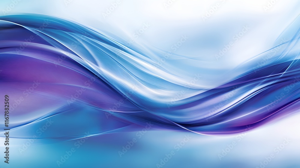 Fototapeta premium Abstract Blue and Purple Wave Design