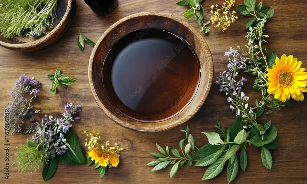 Aromatic Herbal Bath: Spa Treatment Preparation