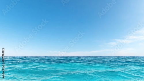 Wallpaper Mural Serene ocean view under a clear blue sky. Torontodigital.ca