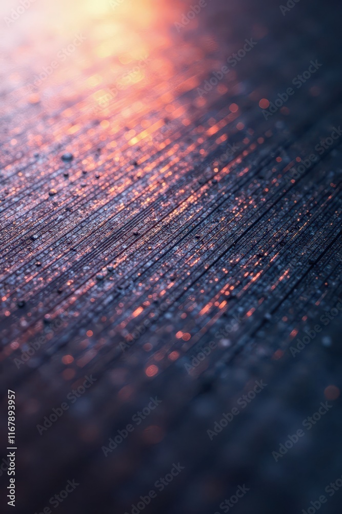 Closeup of brushed metal plate showing fine lines, aluminum texture, industrial, reflective Closeup of brushed metal plate showing fine lines, aluminum texture, industrial, reflective