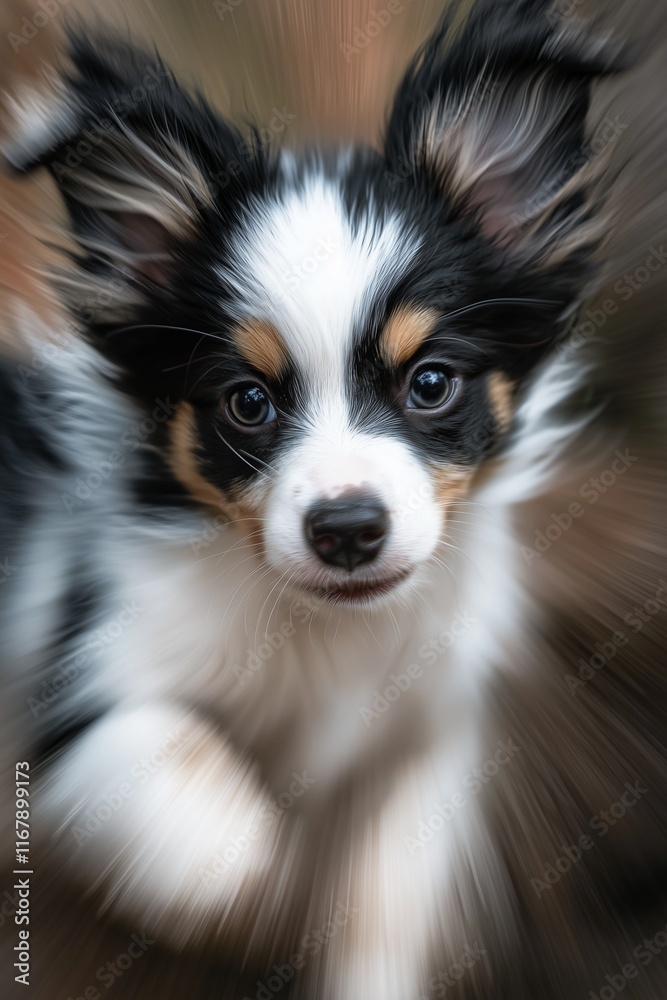 AI deblurring technology applied to a puppya??s blurry image. AI deblurring technology applied to a puppya??s blurry image.