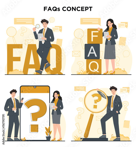 Frequently asked questions FAQ section providing answers to common questions, helping users find quick solutions