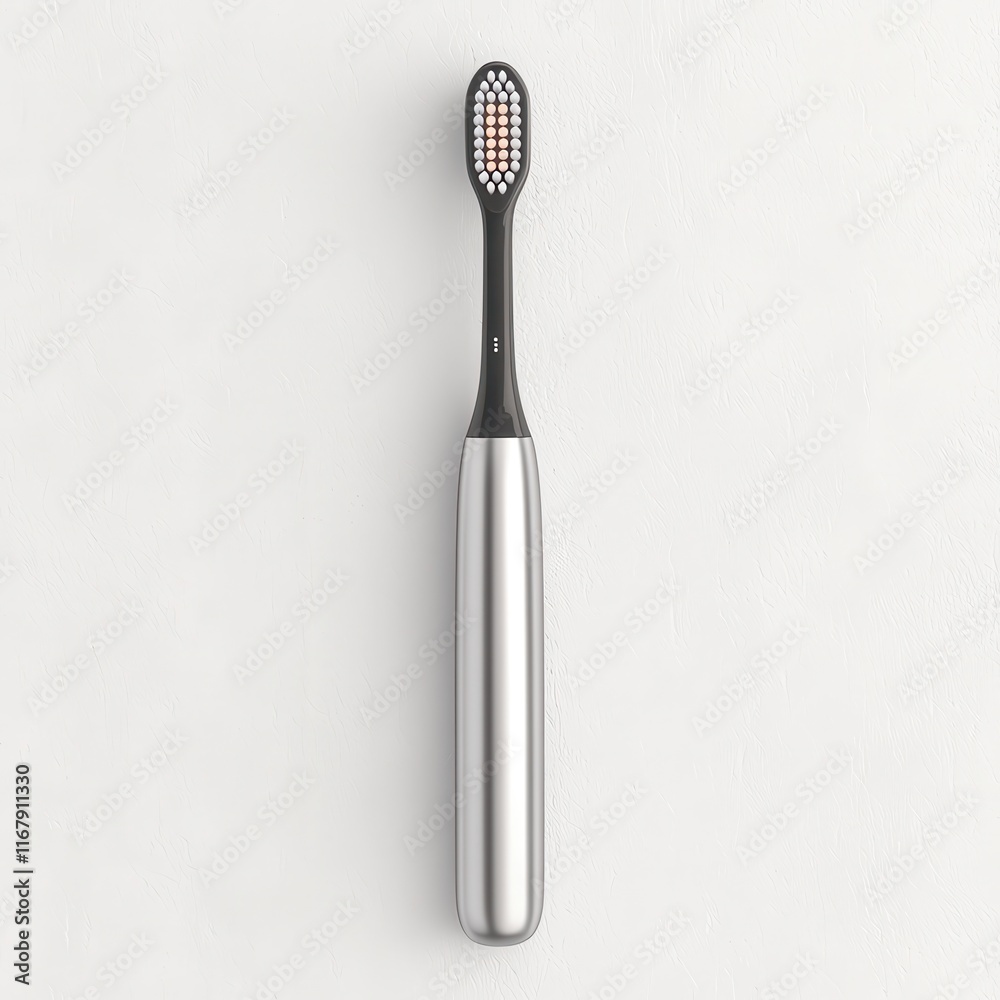Modern Toothbrush on Light Background for Oral Hygiene Concept