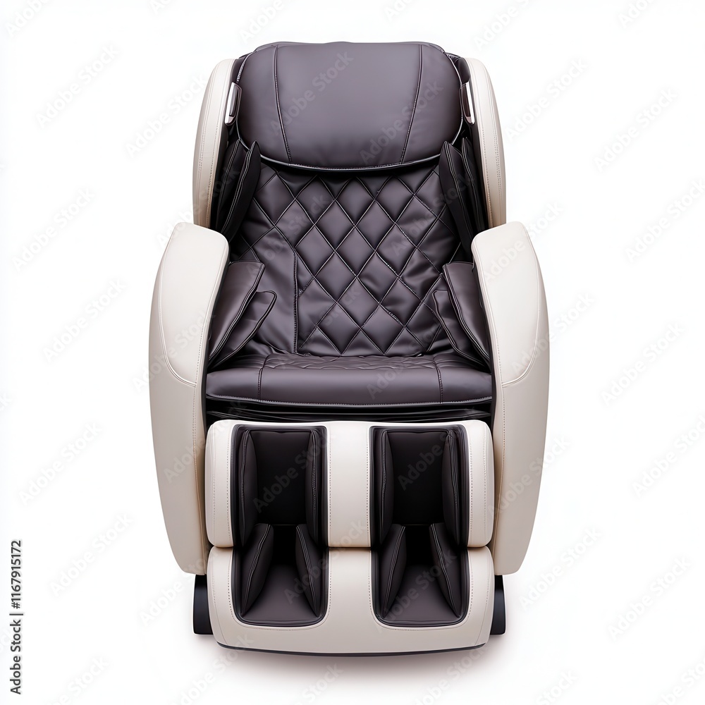 Naklejka premium Stylish Modern Massage Chair for Relaxation and Comfort