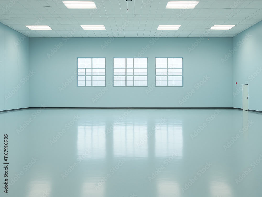 Empty Flight Training School Hangar: Silent Yet Poised Empty Flight Training School Hangar: Silent Yet Poised