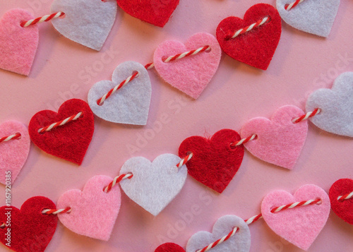 Felt Craft Hearts