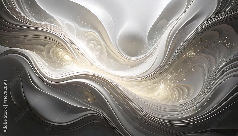 Fototapeta premium Abstract 3D liquid flow background with gold