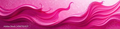Swirling abstract fuchsia and pink paint strokes, textured backdrop, splash, background